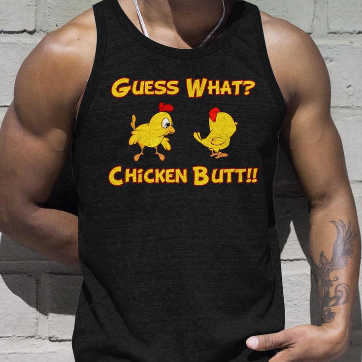 Guess What Chickenbutt Chicken Graphic Butt Tshirt Unisex Tank Top Gifts for Him