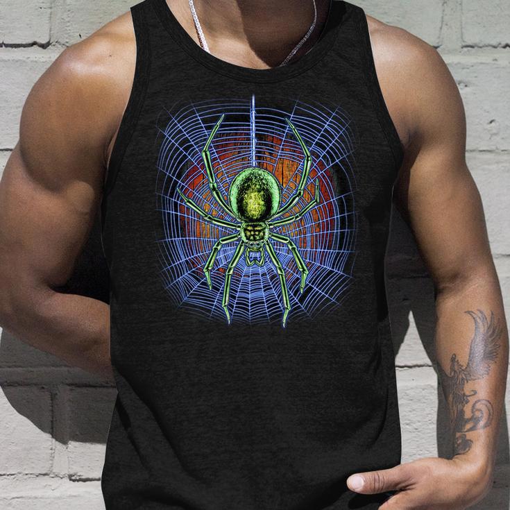 Halloween Spiderweb Creepy Spider Tshirt Unisex Tank Top Gifts for Him