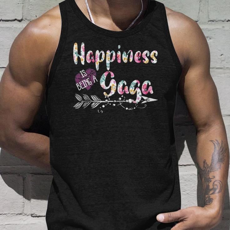 Happiness Is Being A Gaga Cute Womens Grandma Unisex Tank Top Gifts for Him