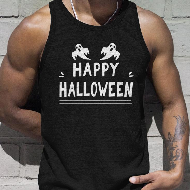 Happy Halloween Ghost Funny Halloween Quote Unisex Tank Top Gifts for Him