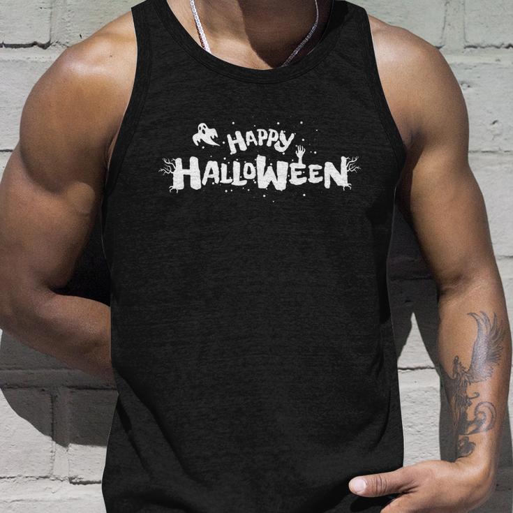 Happy Halloween Ghost Funny Halloween Quote V2 Unisex Tank Top Gifts for Him