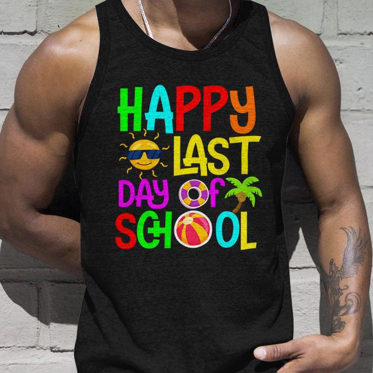 Happy Last Day Of School Teacher Student Graduation Gift Unisex Tank Top Gifts for Him