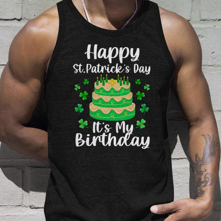 Happy St Patricks Day Its My Birthday Shamrock Irish Unisex Tank Top Gifts for Him