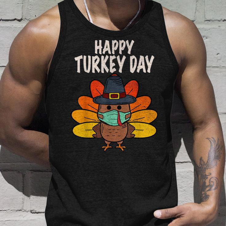 Happy Turkey Day Funny Thanksgiving 2021 Autumn Fall Season V2 Unisex Tank Top Gifts for Him