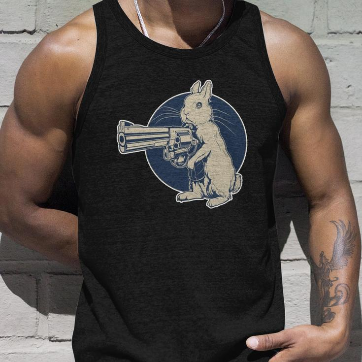 Hare Trigger Gangster Bunny Unisex Tank Top Gifts for Him