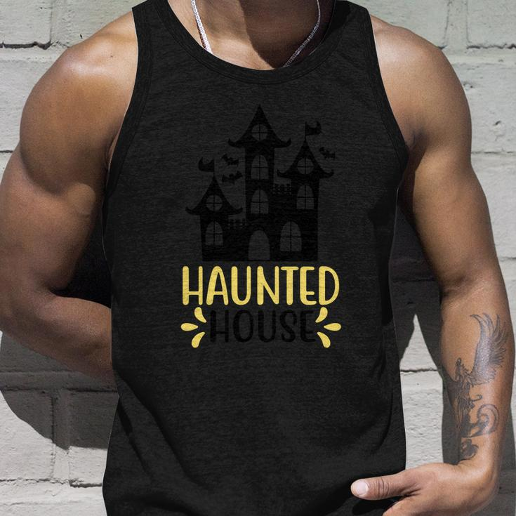 Haunted House Funny Halloween Quote Unisex Tank Top Gifts for Him
