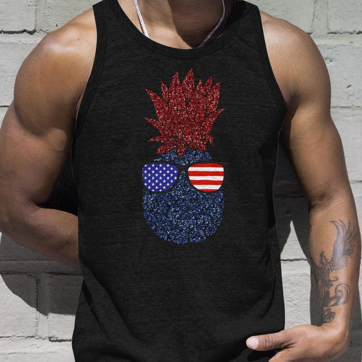 Hawaiian Pineapple American 4Th Of July Unisex Tank Top Gifts for Him