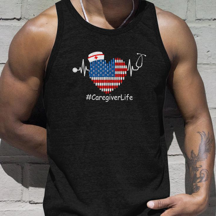 Heartbeat Patriotic Funny 4Th Of July Unisex Tank Top Gifts for Him