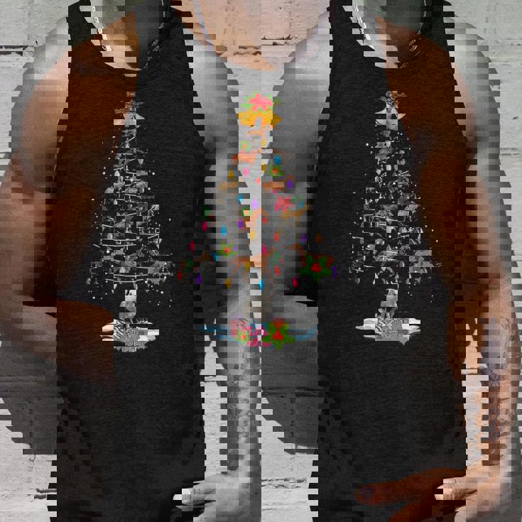 Horse Tree Christmas Candy Cane Unisex Tank Top Gifts for Him