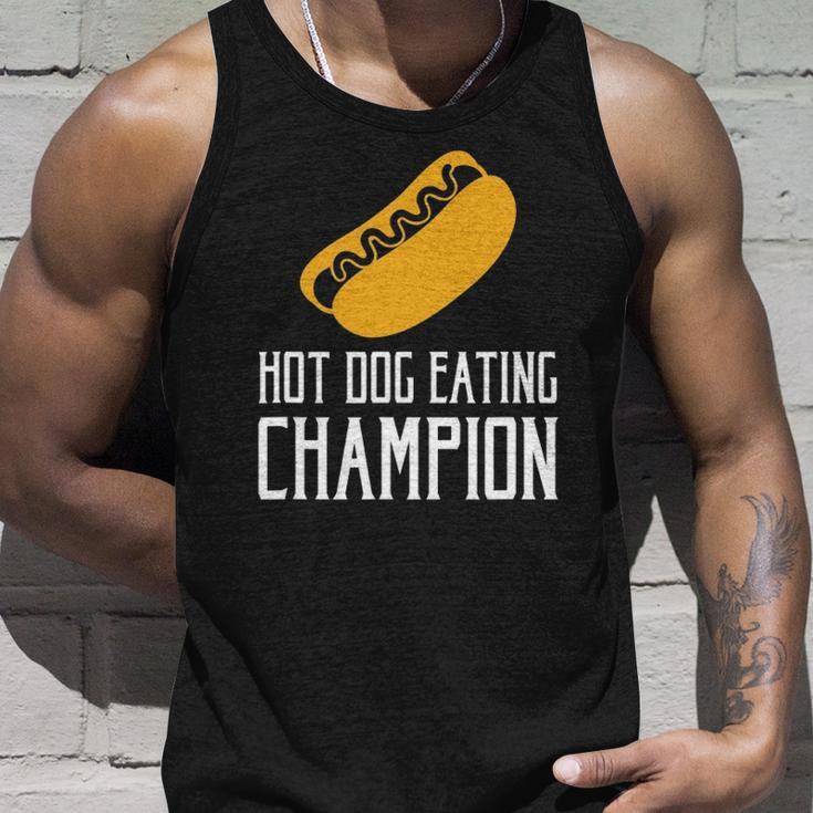 Hot Dog Eating Champion Fast Food Unisex Tank Top Gifts for Him