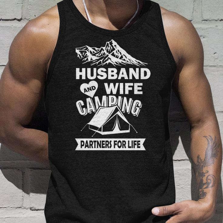 Husband And Wife Camping Partners For Life Tshirt Unisex Tank Top Gifts for Him