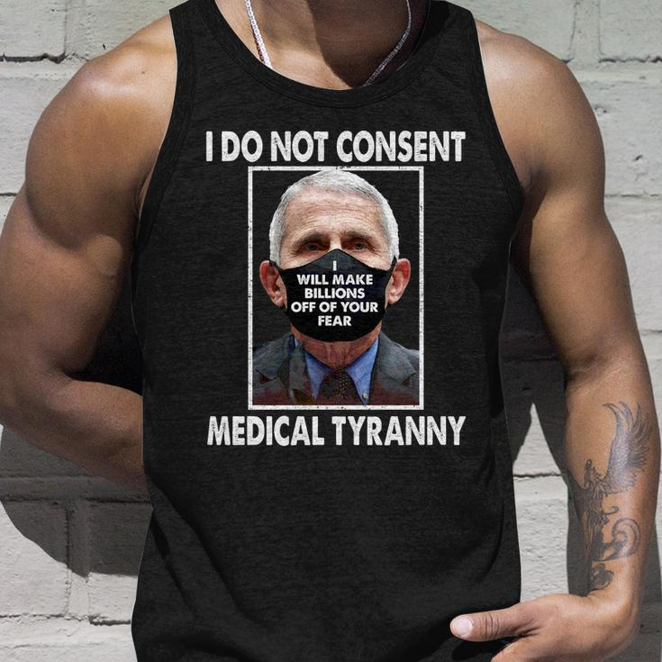 I Do Not Consent Medical Tyranny Anti Dr Fauci Vaccine Tshirt Unisex Tank Top Gifts for Him