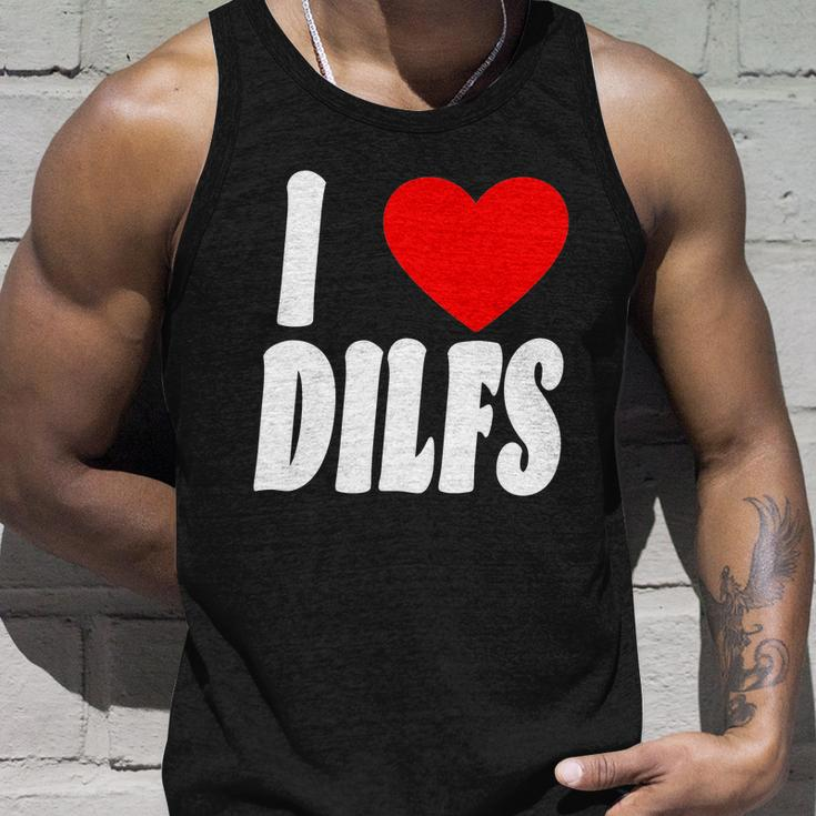 I Heart Dilfs V2 Unisex Tank Top Gifts for Him