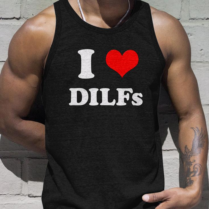 I Love Dilfs I Heart Dilfs Tshirt Unisex Tank Top Gifts for Him