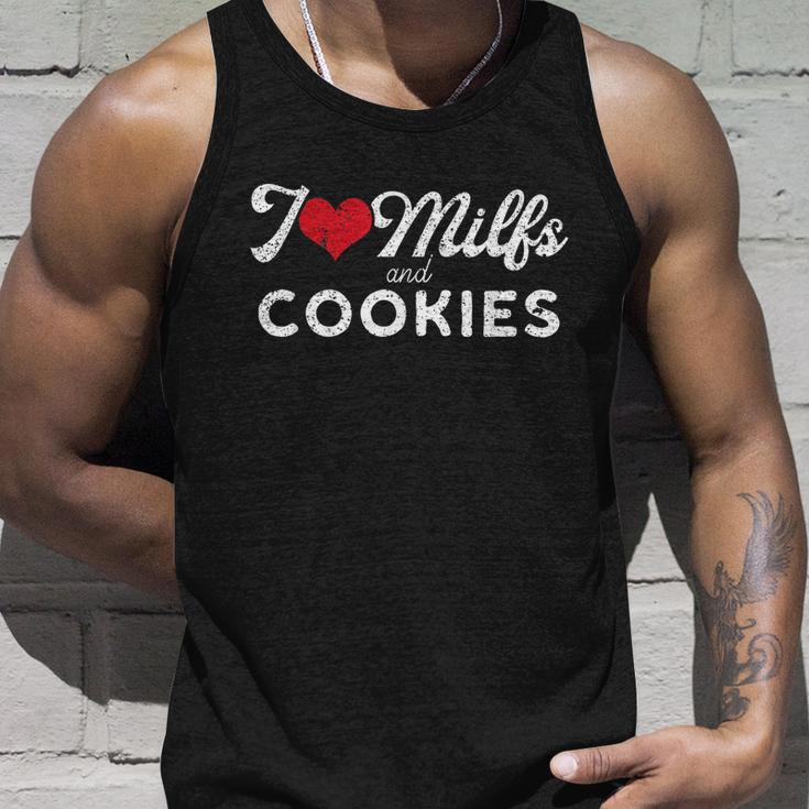 I Love Milfs And Cookies Gift Funny Cougar Lover Joke Gift Tshirt Unisex Tank Top Gifts for Him