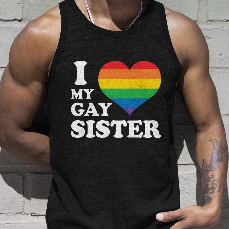 I Love My Gay Sister Lgbt Pride Month Unisex Tank Top Gifts for Him