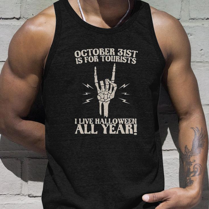 I Spend All Year Waiting For Halloween October 21St Live All Year Unisex Tank Top Gifts for Him