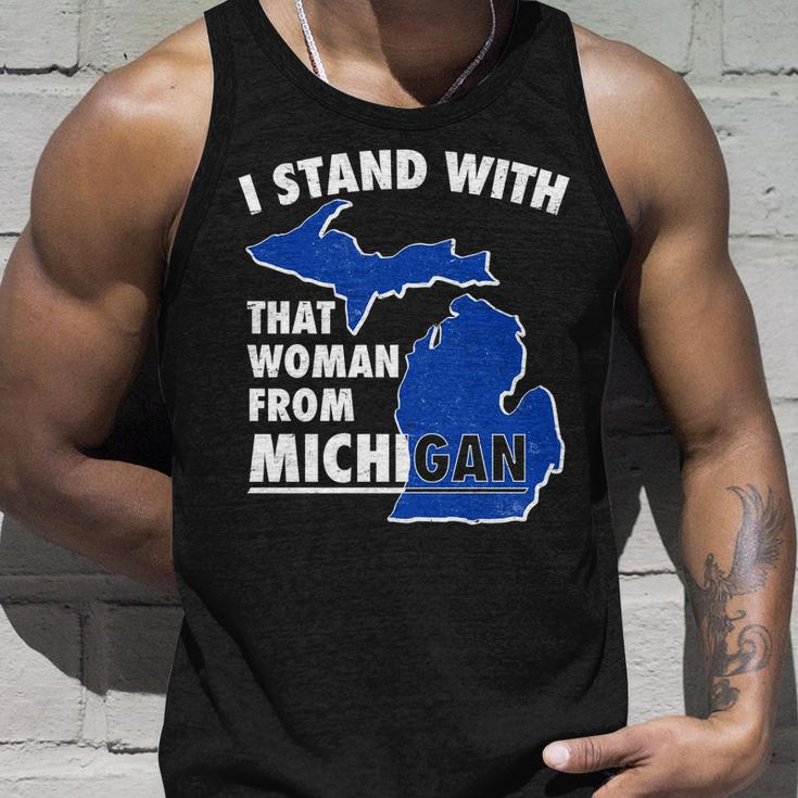 I Stand With That Woman From Michigan Support Unisex Tank Top Gifts for Him