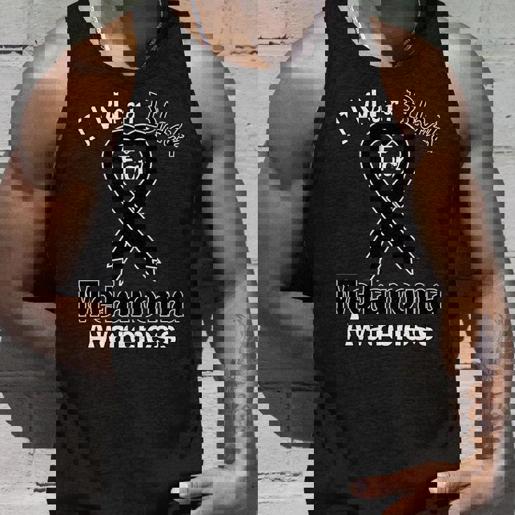 I Wear Black For Melanoma Awareness T-Shirt Graphic Design Printed Casual Daily Basic Unisex Tank Top Gifts for Him I Wear Black For Melanoma Awareness T-Shirt Graphic Design Printed Casual Daily Basic Unisex Tank Top Gifts for Him