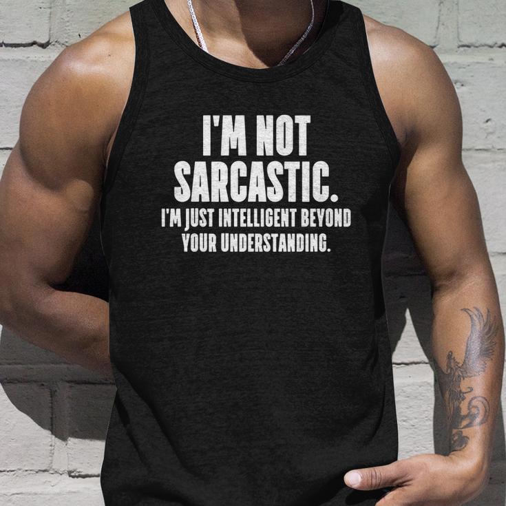 Im Not Sarcastic Funny Tshirt Unisex Tank Top Gifts for Him