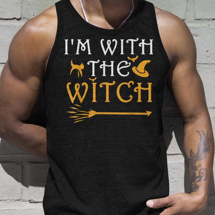 Im With The Witch Funny Halloween Costume Couples Unisex Tank Top Gifts for Him