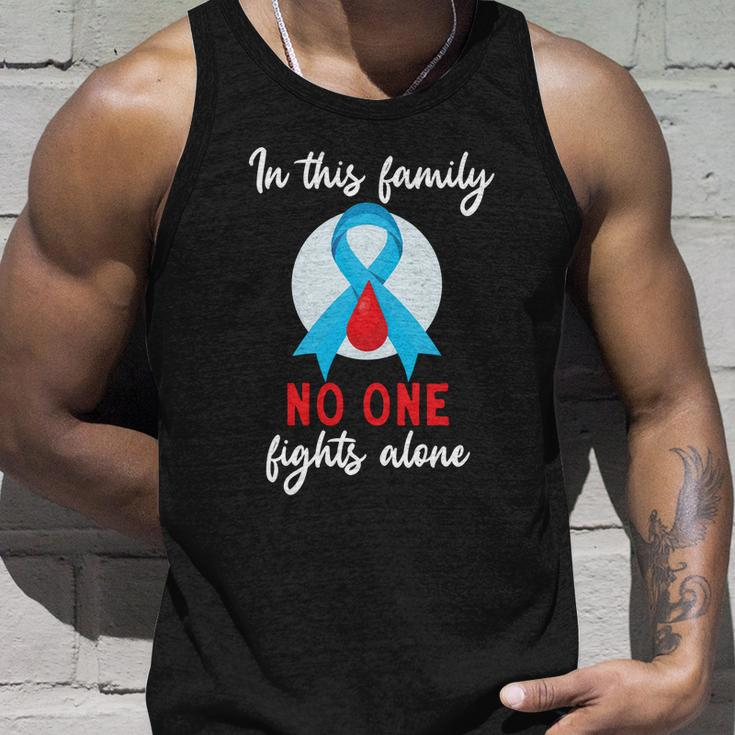 In This Family No One Fight Alone Diabetes Gift Unisex Tank Top Gifts for Him