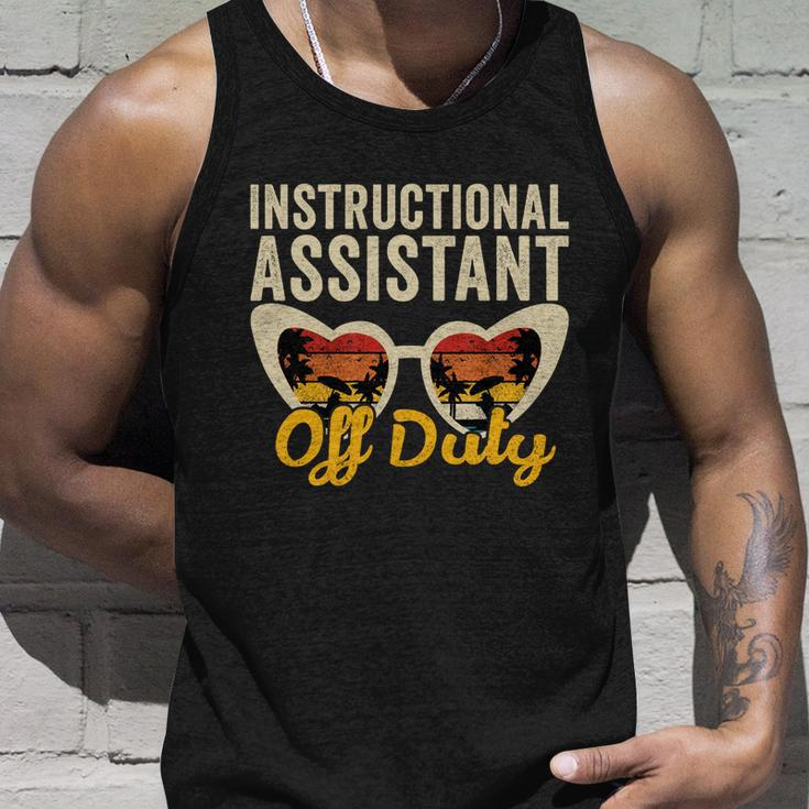 Instructional Assistant Off Duty Happy Last Day Of School Gift Unisex Tank Top Gifts for Him