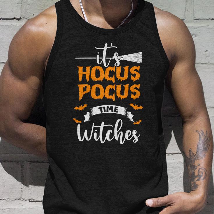 It Hocus Pocus Time Witches Halloween Quote Unisex Tank Top Gifts for Him