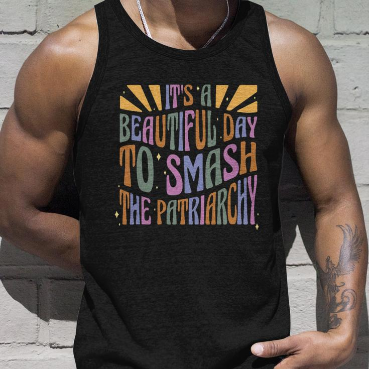Its A Beautiful Day To Smash The Patriarchy Feminist Unisex Tank Top Gifts for Him