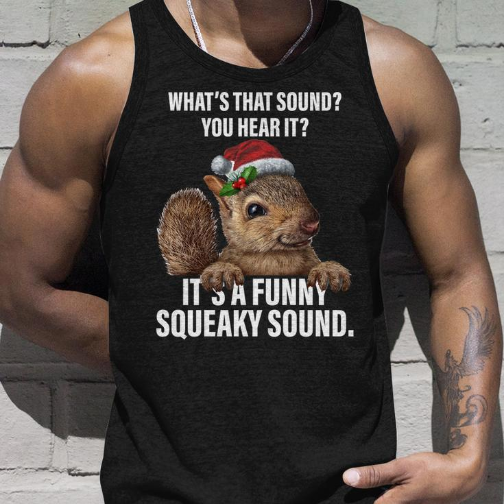 Its A Funny Squeaky Sound Christmas Squirrel Unisex Tank Top Gifts for Him