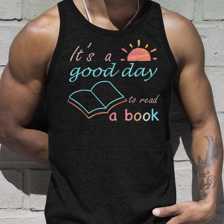 Its Good Day To Read Book Funny Library Reading Lovers Unisex Tank Top Gifts for Him