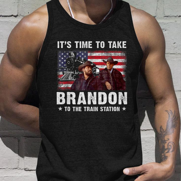 Its Time To Take Brandon To The Train Station V2 Unisex Tank Top Gifts for Him