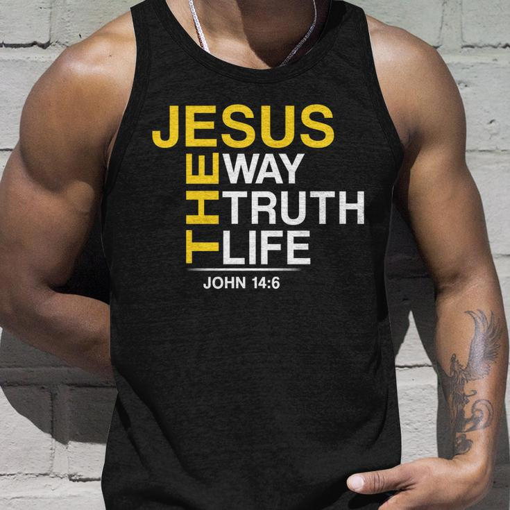 Jesus The Way Truth Life John 146 Tshirt Unisex Tank Top Gifts for Him
