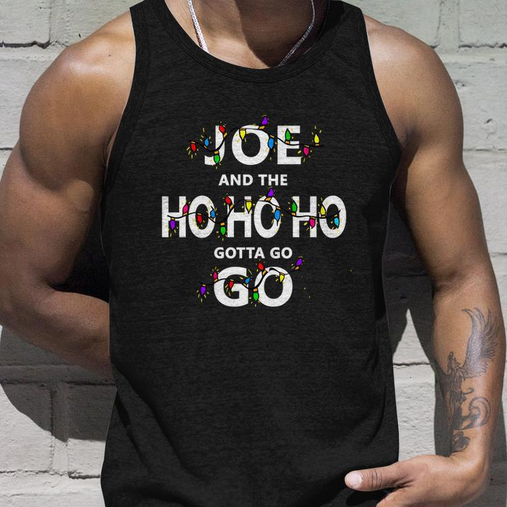 Joe And The Ho Ho Ho Gotta Go Christmas Unisex Tank Top Gifts for Him