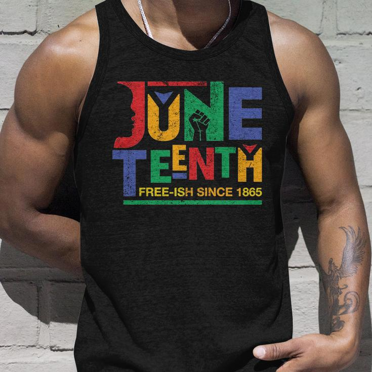 Juneteenth Free-Ish Since 1865 African Color Unisex Tank Top Gifts for Him