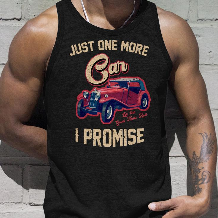 Just One More Car I Promise Vintage Classic Old Cars Tshirt Unisex Tank Top Gifts for Him