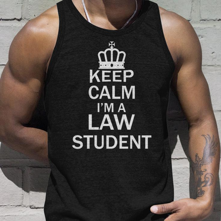 Keep Calm Im A Law Student Funny School Student Teachers Graphics Plus Size Unisex Tank Top Gifts for Him