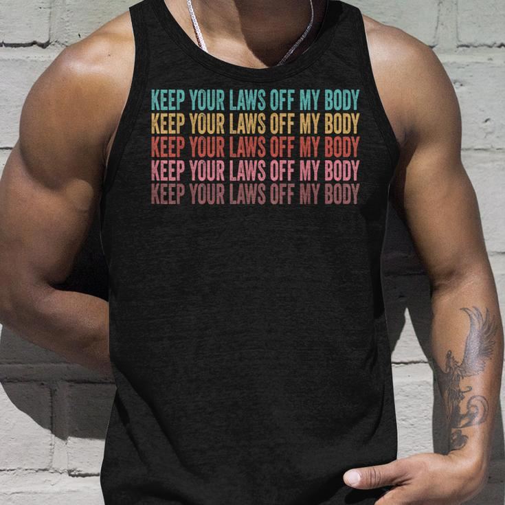 Keep Your Laws Off My Body My Choice Pro Choice Abortion Unisex Tank Top Gifts for Him
