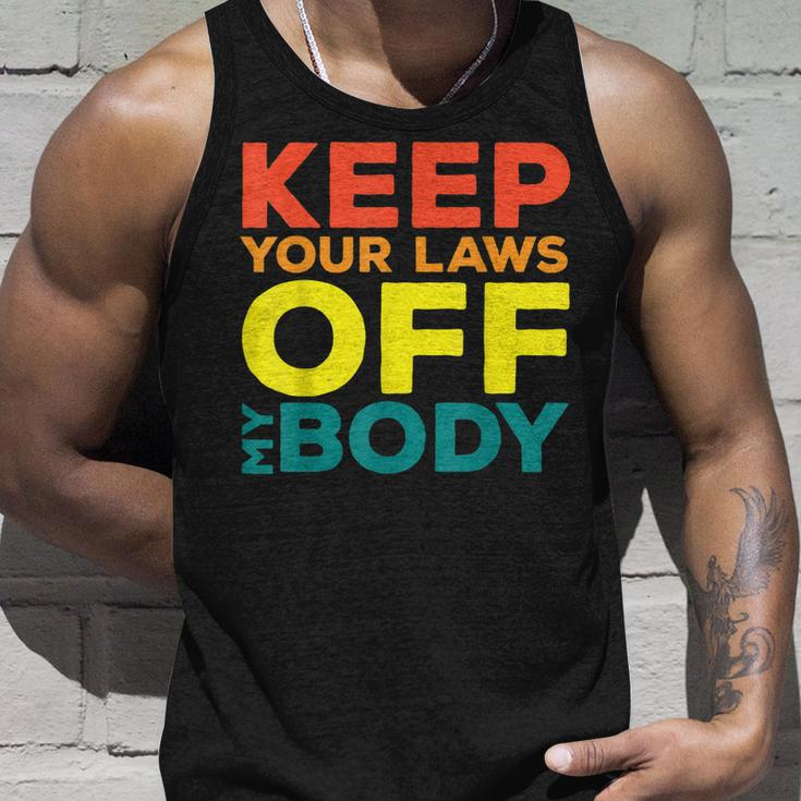 Keep Your Laws Off My Body Pro-Choice Feminist Abortion Unisex Tank Top Gifts for Him