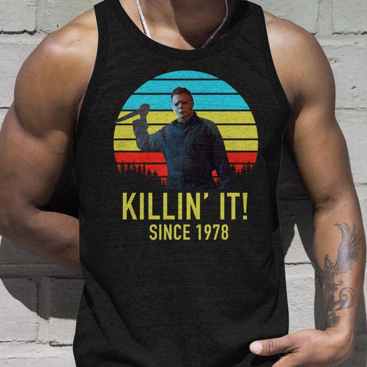 Killin It Since 1978 Retro Horror Movie Unisex Tank Top Gifts for Him