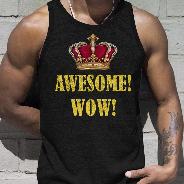 King George Awesome Wow Found Father Hamilton Unisex Tank Top Gifts for Him