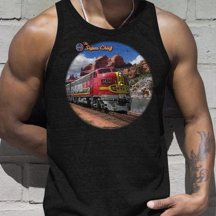 Larry Grossman - Super Chief Train Unisex Tank Top Gifts for Him