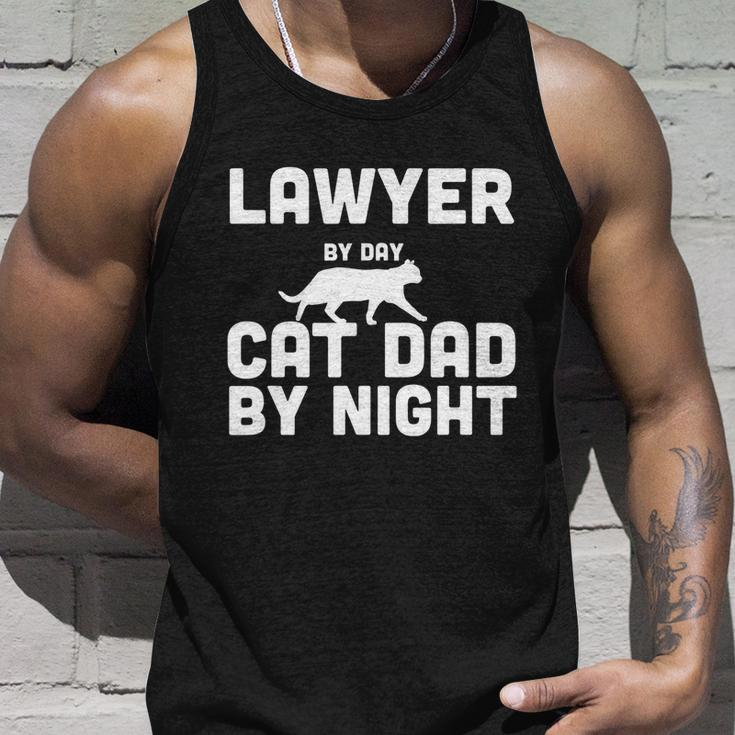 Lawyer By Day Cat Dad By Night Unisex Tank Top Gifts for Him