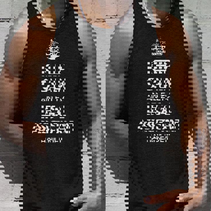 Legal Assistant Gift Funny Job Title Profession Birthday Men Women Tank Top Graphic Print Unisex Gifts for Him