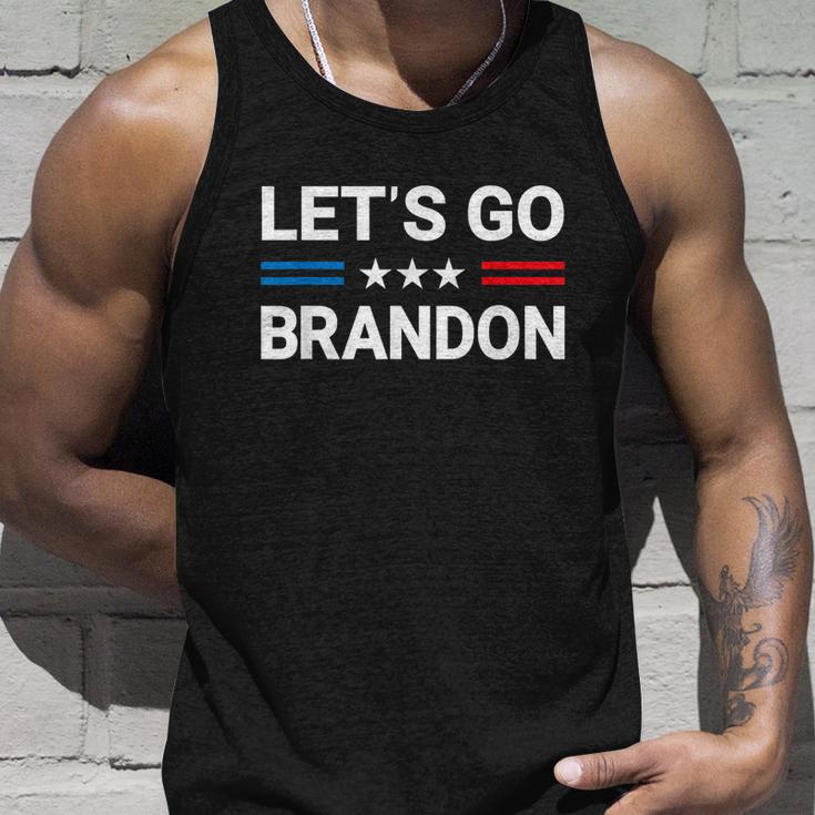 Lets Go Brandon Conservative Us Flag Unisex Tank Top Gifts for Him