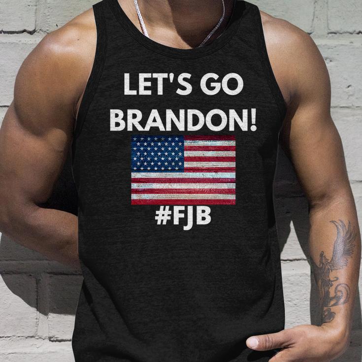 Lets Go Brandon Fjb American Flag Unisex Tank Top Gifts for Him