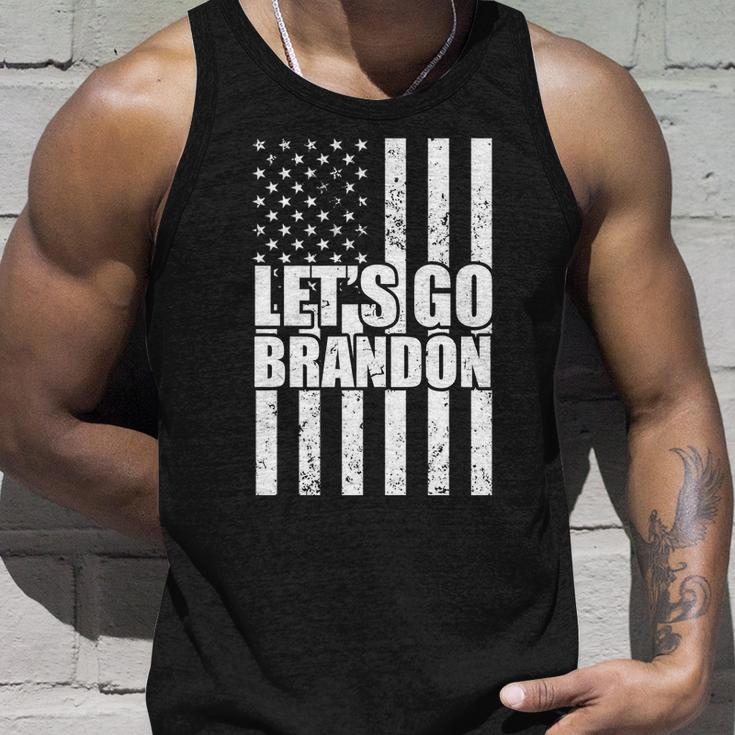 Lets Go Brandon Vintage American Flag Tshirt Unisex Tank Top Gifts for Him