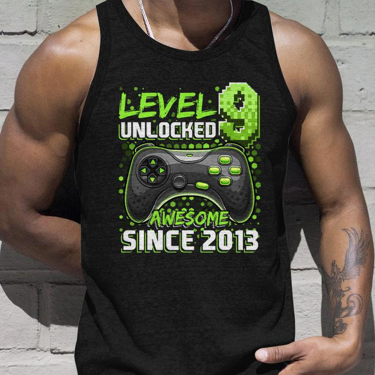 Level 9 Unlocked Awesome 2013 Video Game 9Th Birthday Gift V2 Unisex Tank Top Gifts for Him