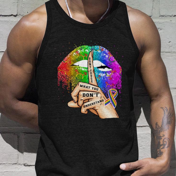 Lgbt Pride Dont Judge What You Dont Understand Unisex Tank Top Gifts for Him