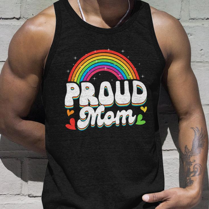 Lgbtq Rainbow Proud Mom Mothers Day Gay Lesbian Lgbt Cool Gift Unisex Tank Top Gifts for Him